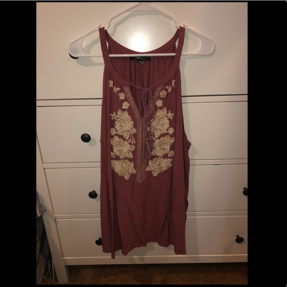 Embroidered Tank Top